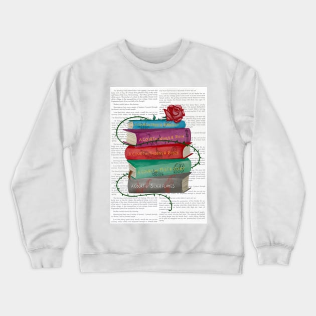 Court of Thorns and Roses Book Collection Crewneck Sweatshirt by booksnbobs